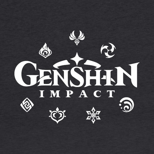 Genshin Impact Elements (White) by TMW Design